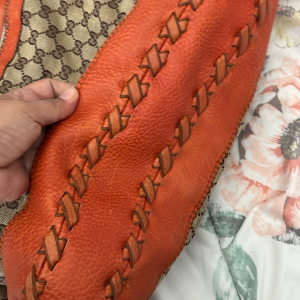 Gucci Brown and Tan Hobo Bag with GG Monogram - Picture 10 of 10